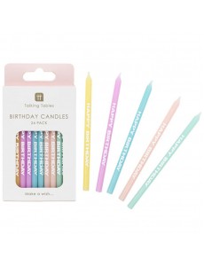 Velas Happy Birthday Pastel